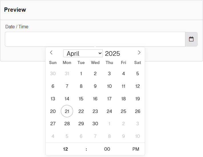Date/Time