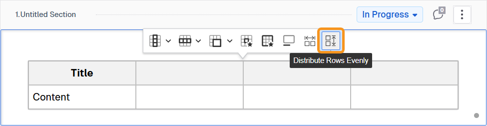 distribute rows