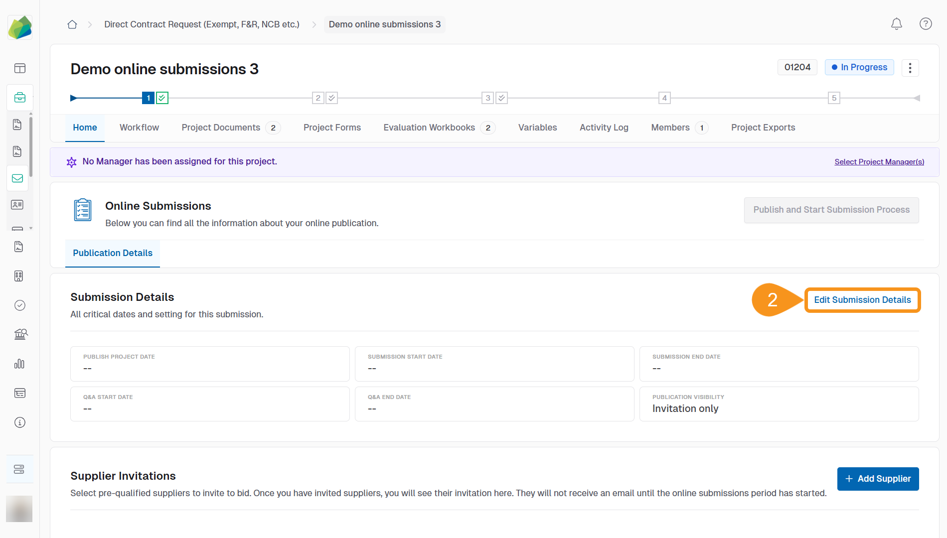 Edit Submission Details