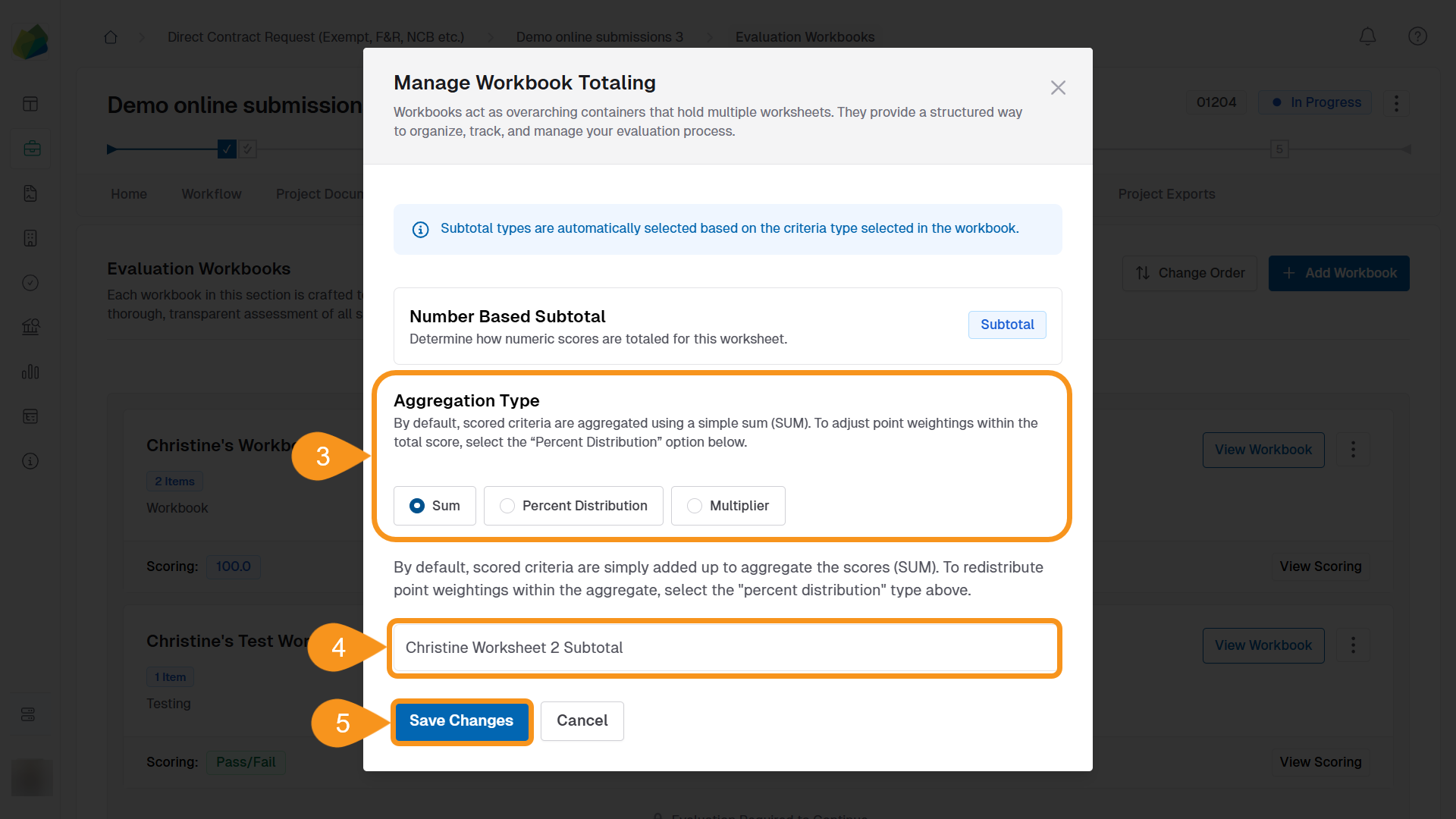 Manage Workbook Totaling