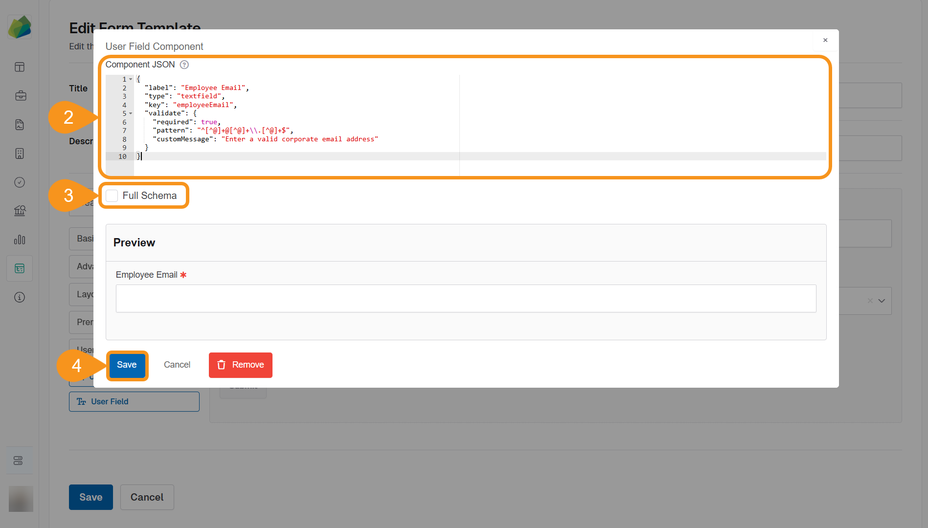 Edit JSON User components 1